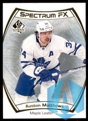 2021-22 SP Authentic Spectrum FX #S-10 Auston Matthews Toronto Maple Leafs
